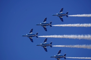 曲技飛行 BlueImpulse 5機編隊