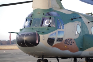 地上展示 CH-47J