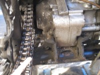 DT125Rスイングアームピボット部